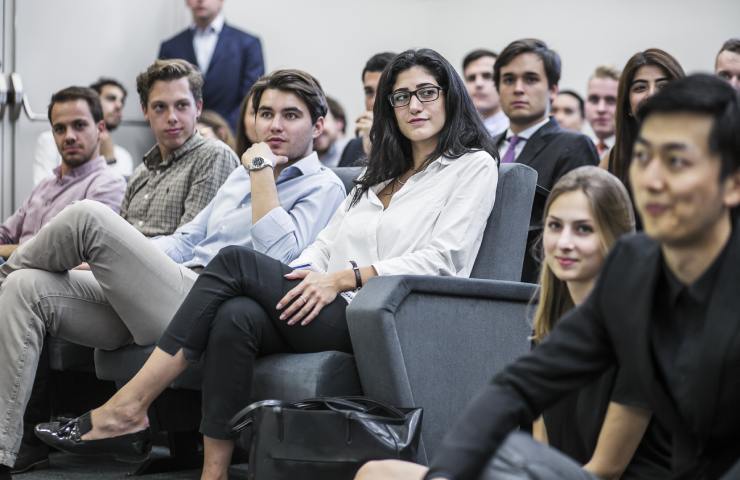 Students developing skills for their finance career