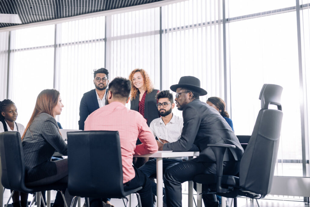 C-suite executives at a table